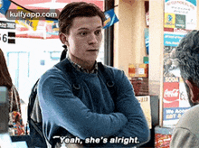 Playhere.Sodawe Acestyeah, She'S Alright..Gif GIF - Playhere.Sodawe Acestyeah She'S Alright. Spider Man:-homecoming GIFs