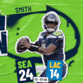 Los Angeles Chargers (14) Vs. Seattle Seahawks (24) Second Quarter GIF - Nfl National Football League Football League GIFs