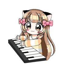 piano pianocat neko nekogirl aika