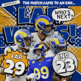 Indianapolis Colts (23) Vs. Los Angeles Rams (29) Post Game GIF - Nfl National Football League Football League GIFs