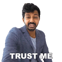 Trust Me Faisal Khan Sticker - Trust Me Faisal Khan Believe Me Stickers