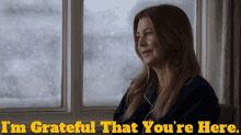 Greys Anatomy Meredith Grey GIF - Greys Anatomy Meredith Grey Im Grateful That Youre Here GIFs