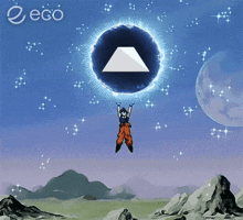 a cartoon of a man flying through the air with the word ego written on the bottom