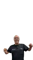 a man in a black shirt with the number 6 on the front