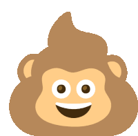 Monkey Poop Sticker - Monkey Poop Stickers