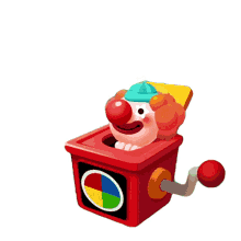 jack in the box uno mattel163games clown pop up