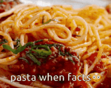 pasta facts pasta when facts