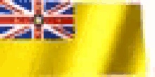 niue flag pixelated