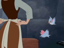 Cinderella Birds GIF - Cinderella Birds Helping GIFs