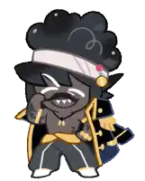 a cartoon character with a mustache and a cloud on his head .
