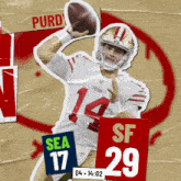 San Francisco 49ers (29) Vs. Seattle Seahawks (17) Fourth Quarter GIF - Nfl National Football League Football League GIFs
