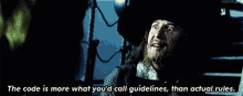 Code Guidelines Pirates Code GIF - Code Guidelines Pirates Code Captain Barbosa GIFs