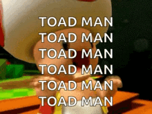toad man mario nintendo video