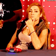 Becky Lynch When You See Someone Staring At You GIF - Becky Lynch When You See Someone Staring At You You Looking At Me GIFs