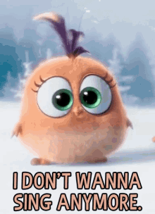 I Don'T Wanna Sing Anymore GIF - Angry Birds Movie Shy Idontwannasinganymore GIFs