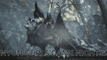 Nyun Gurls Game Night Nyungurls Monster Hunter GIF - Nyun Gurls Game Night Nyungurls Monster Hunter Nyun Gurls GIFs