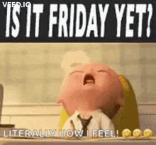 Is It Friday Yet Yeti GIF