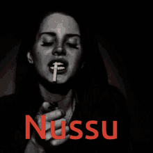 Nussu Gundi GIF - Nussu Gundi Lady Smoking GIFs