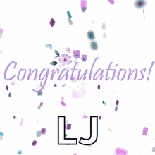 confetti congrats congratulations you did it lj