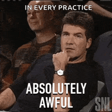 Absolutely Awful Simon Cowell GIF - Absolutely Awful Simon Cowell Saturday Night Live GIFs