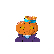 Star Pumpkin Man Twitch Sticker