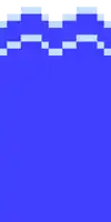 a pixel art of a blue background with white lines .