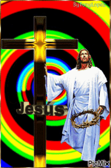Jesus Con La Cruz Jesus With The Cross GIF - Jesus Con La Cruz Jesus With The Cross GIFs