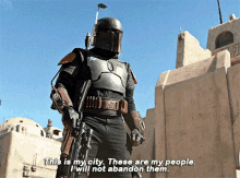 The Book Of Boba Fett This Is My City GIF - The Book Of Boba Fett This Is My City These Are My People GIFs