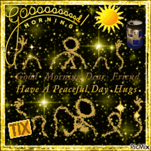 a greeting card that says good morning dear friend