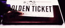 Willy Wonka Golden Ticket GIF