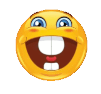 a smiley face with a big smile and a big mouth