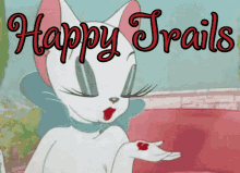Happy Trails Good Bye GIF - Happy Trails Good Bye Blowing Kisses GIFs