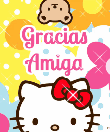 Gracias Amiga GIF - Gracias Hello Kitty GIFs