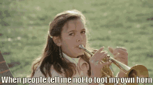 When People Tell Me Not To Toot My Own Horn GIF - Toot Toot My Own Horn Middle Finger GIFs