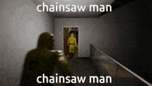 Chainsaw Escape The Backrooms GIF - Chainsaw Escape The Backrooms Chainsawman GIFs