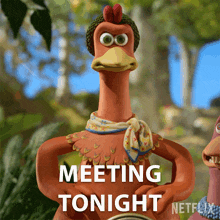 Meeting Tonight Ginger GIF - Meeting Tonight Ginger Chicken Run Dawn Of The Nugget GIFs