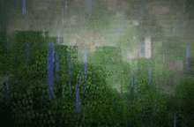 minecraft forest rain gloomy
