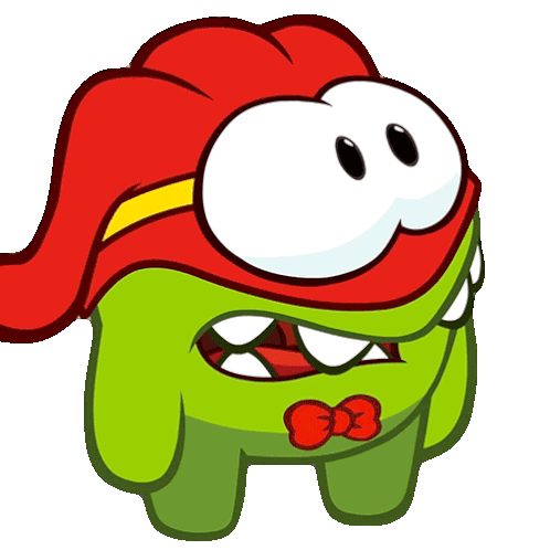 Jaw Dropped Om Nom Sticker - Jaw Dropped Om Nom Cut The Rope Stickers