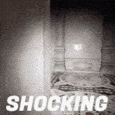 a picture of a room with the word shocking on it .