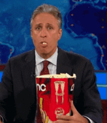 Bj GIF - Jon Stewart Daily Show Popcorn GIFs