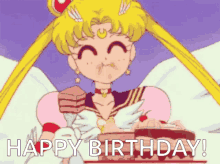 Happy Birthday Anime GIF - Happy Birthday Anime Sailor Moon GIFs