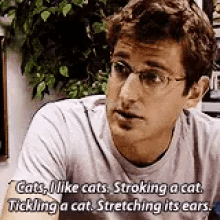 Louis Theroux GIF - Louis Theroux Cats I Like Cats GIFs
