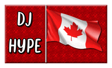a dj hype logo with a canadian flag on it