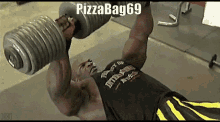 Pizza Bag69 Bench Pressing GIF