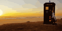 doctor who praxeus thirteenth doctor tardis sunset