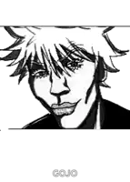a black and white drawing of a man 's face with a shadow on his face .