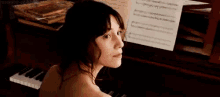 Charlotte Gainsbourg GIF - Charlotte Gainsbourg Piano Look GIFs