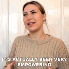 Its Actually Been Very Empowering Tracy Kiss GIF - Its Actually Been Very Empowering Tracy Kiss Its Been Challenging GIFs