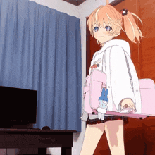Anime Girl Jumping Posing Ackermlv GIF - Anime Girl Jumping Posing Ackermlv GIFs