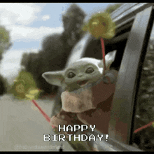 Happy Birthday Grogu GIF - Happy Birthday Grogu Baby Yoda GIFs